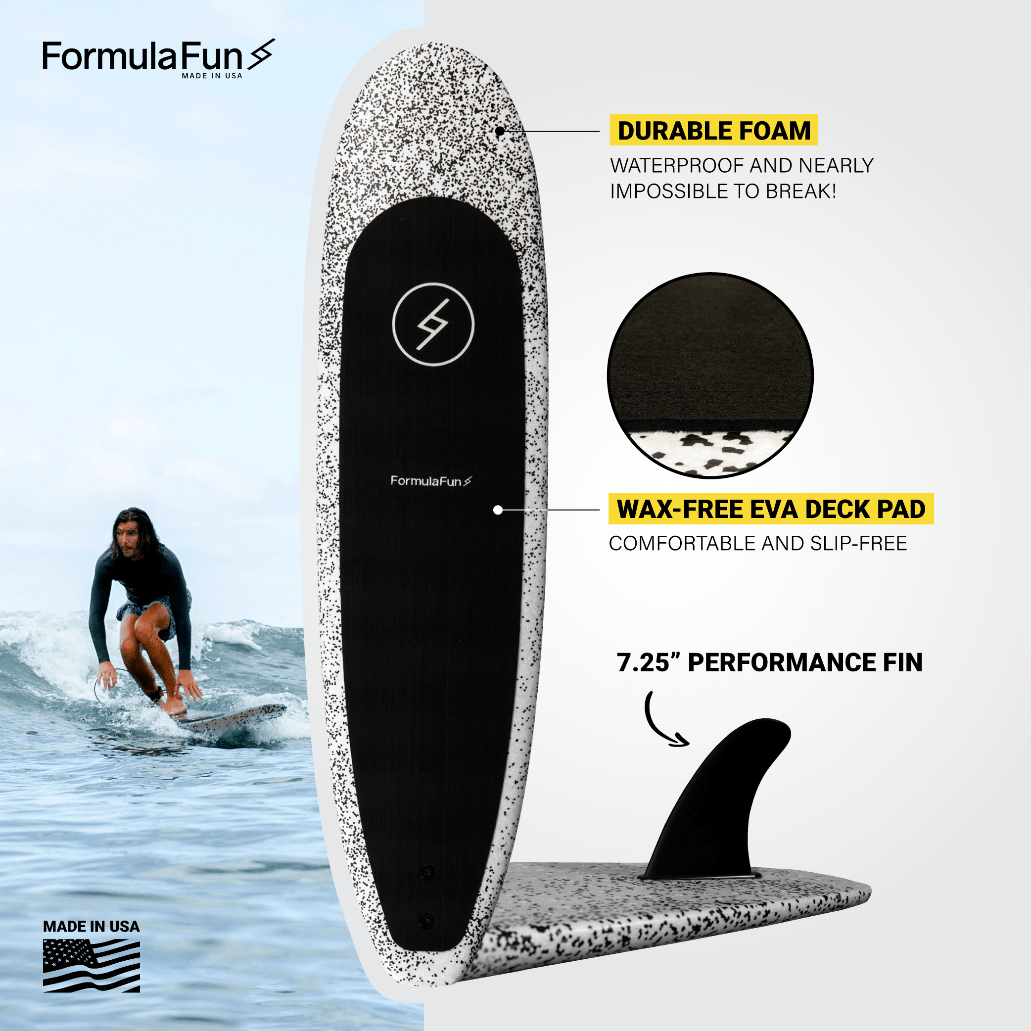 6'4" Zippers - Formula Fun Foamies