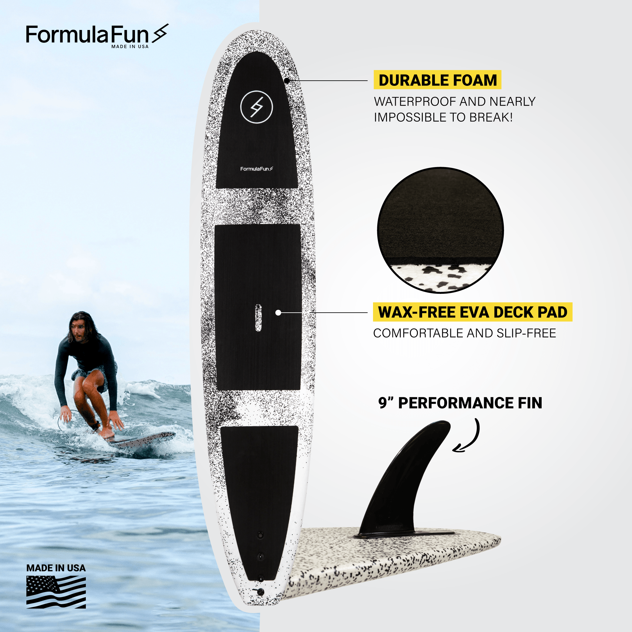 9'6" SanO - Formula Fun Foamies
