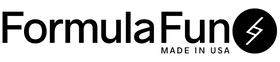 Formula Fun black company logo on a white background
