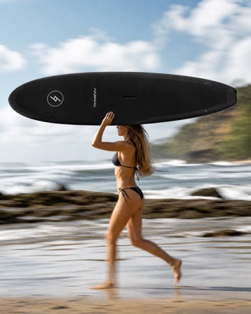 Riding the board