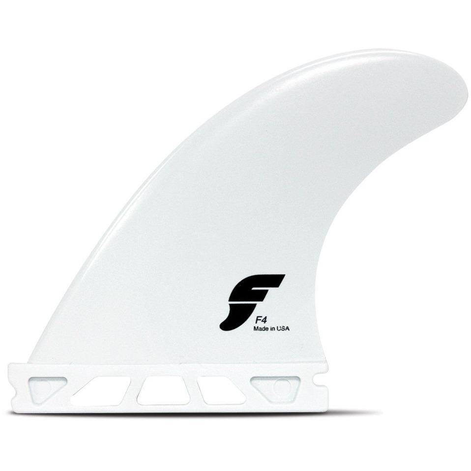 A white Futures Fins F4 Thermotech on a white background size small