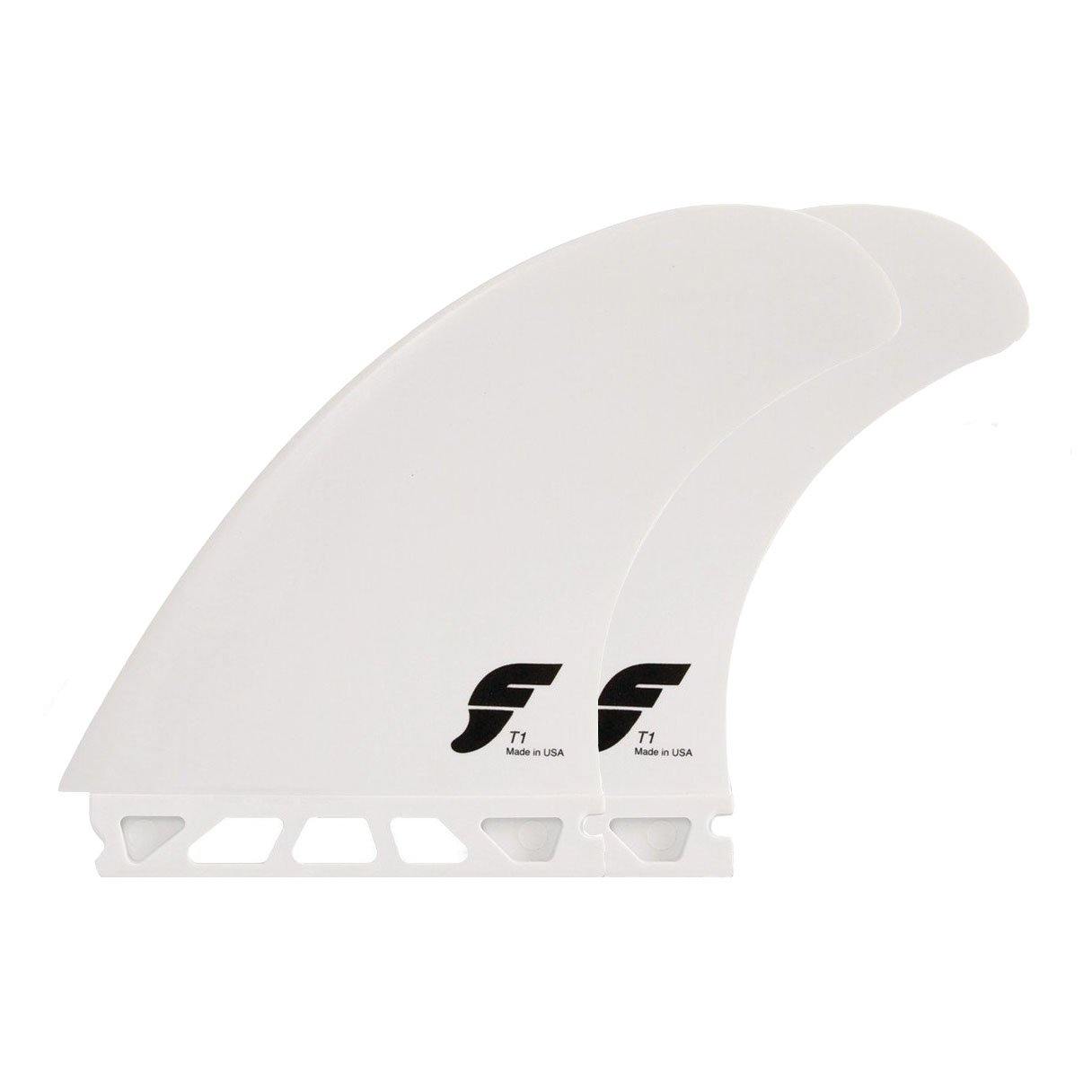 White Futures Fins T1 Thermotech Twin on a white background