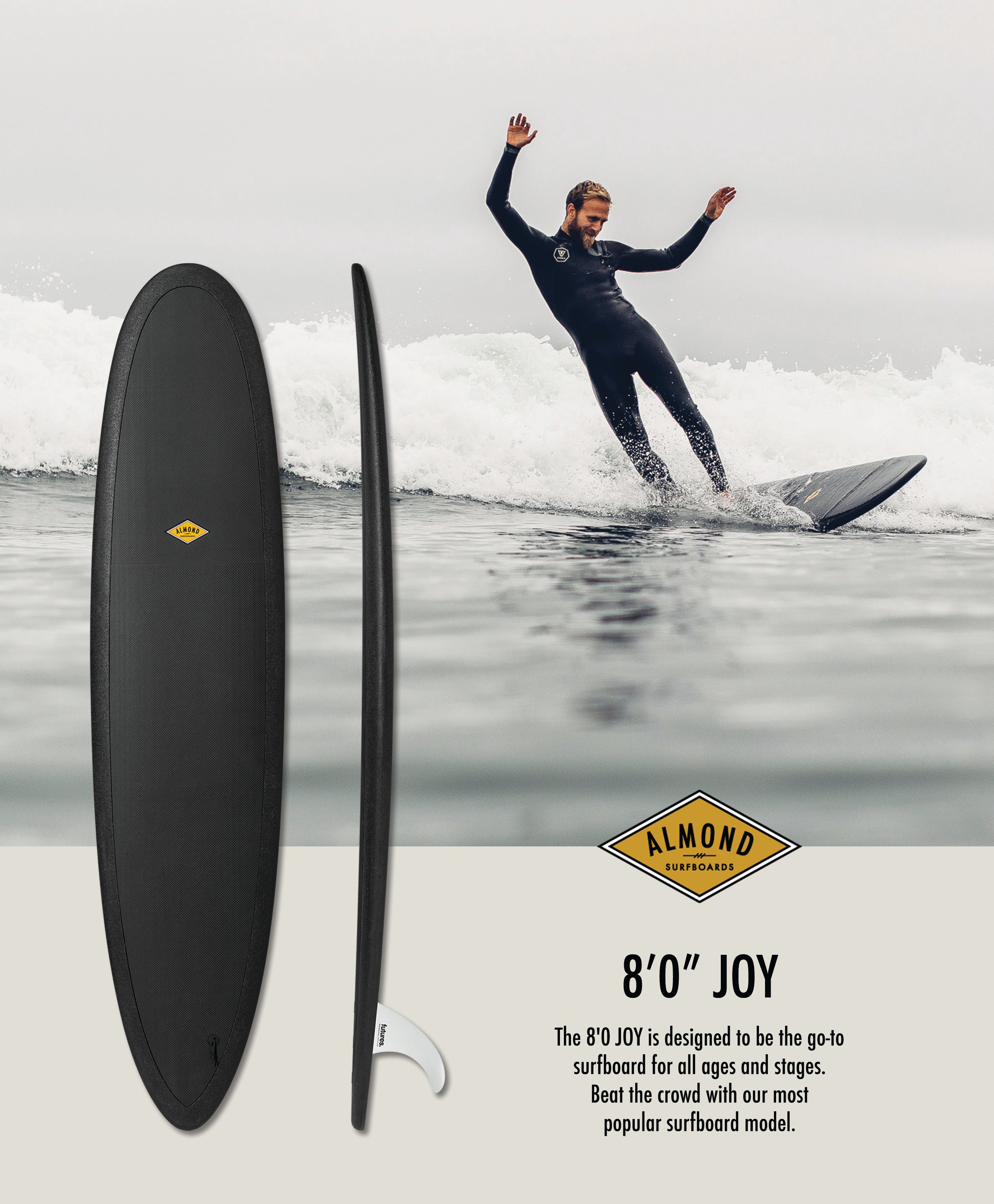 8'0" Joy - Almond