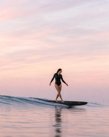 Trimming down the line on a Formula Fun board